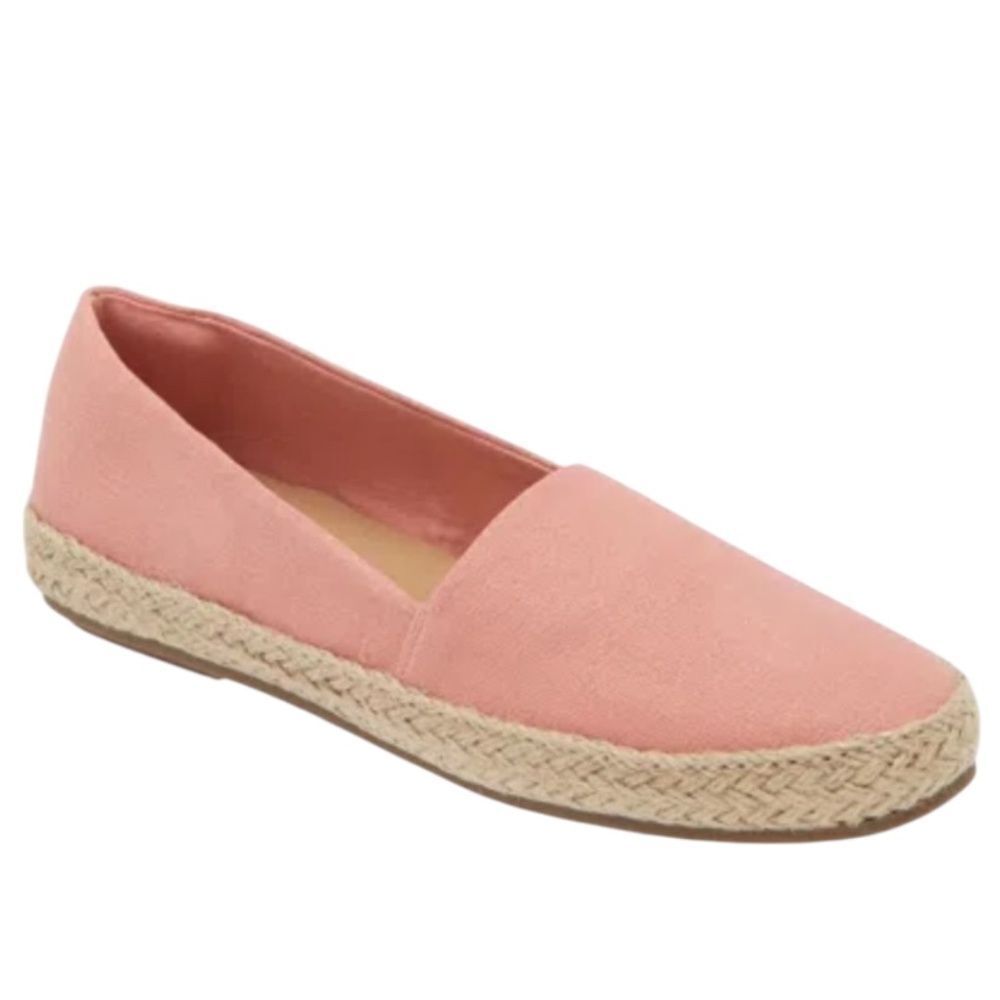 EASY SPIRIT Jute Wrapped Flat Salmon Knit Slip-On Comfort Shoe Size 7.5 NEW